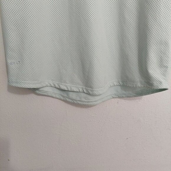 BYLT Drop Cut S/S Lux T-Shirt Men Size XL Light Green Pin Dot Modern Lightweight - Picture 10 of 11